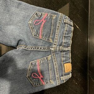 Jordache Blue Denim with Tan Stitching size 2T